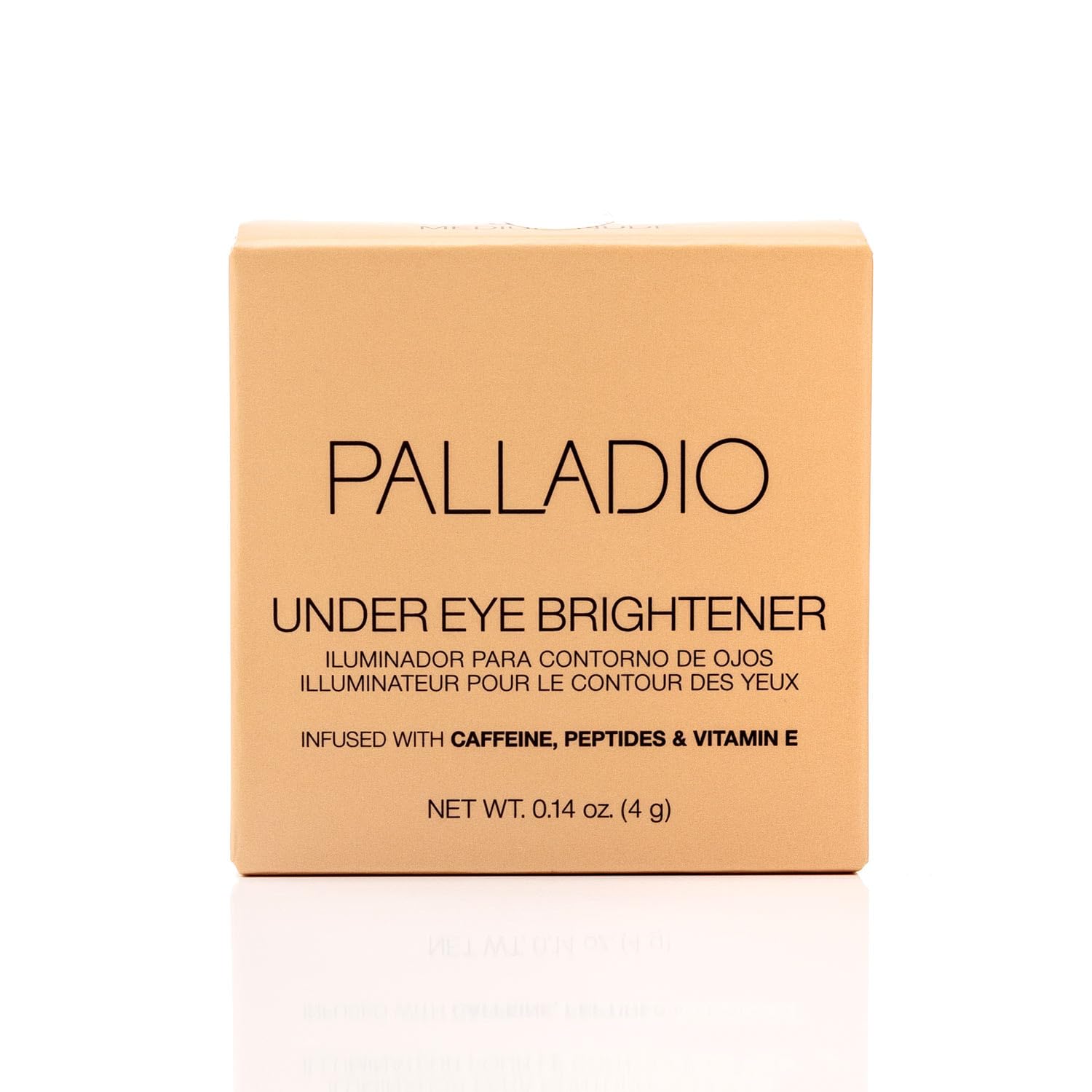 Palladio Under Eye Brightener, caja elegante y práctica para tu neceser