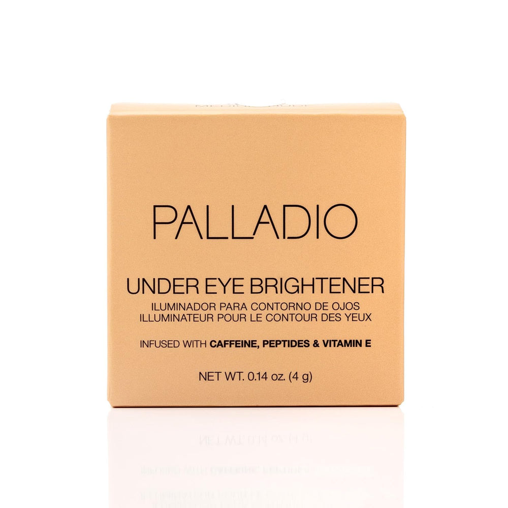 Palladio Under Eye Brightener, caja elegante y práctica para tu neceser