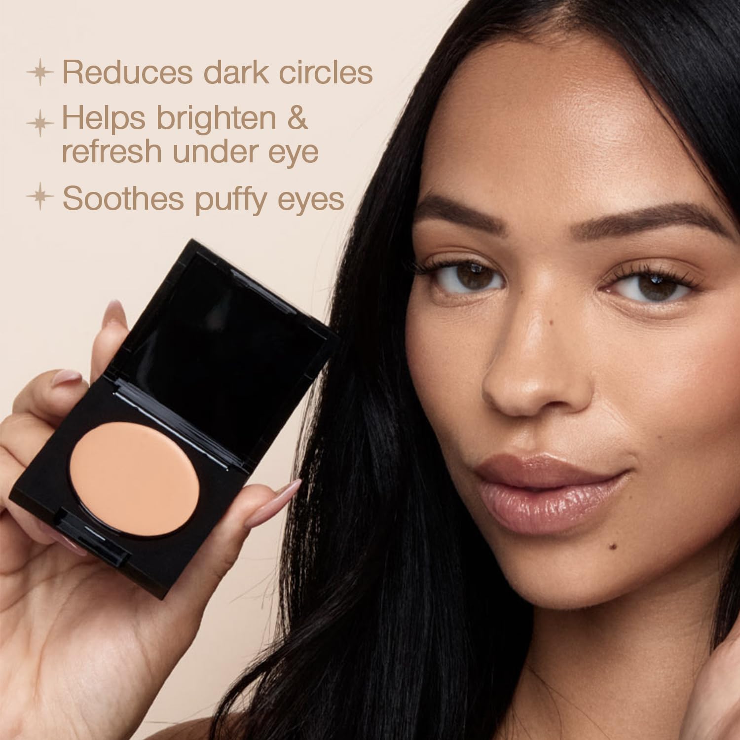 Palladio Under Eye Brightener, tono medio nude adecuado para tonos medios
