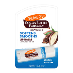 Palmer's bálsamo labial cacao manteca en envase práctico para hidratar labios.
