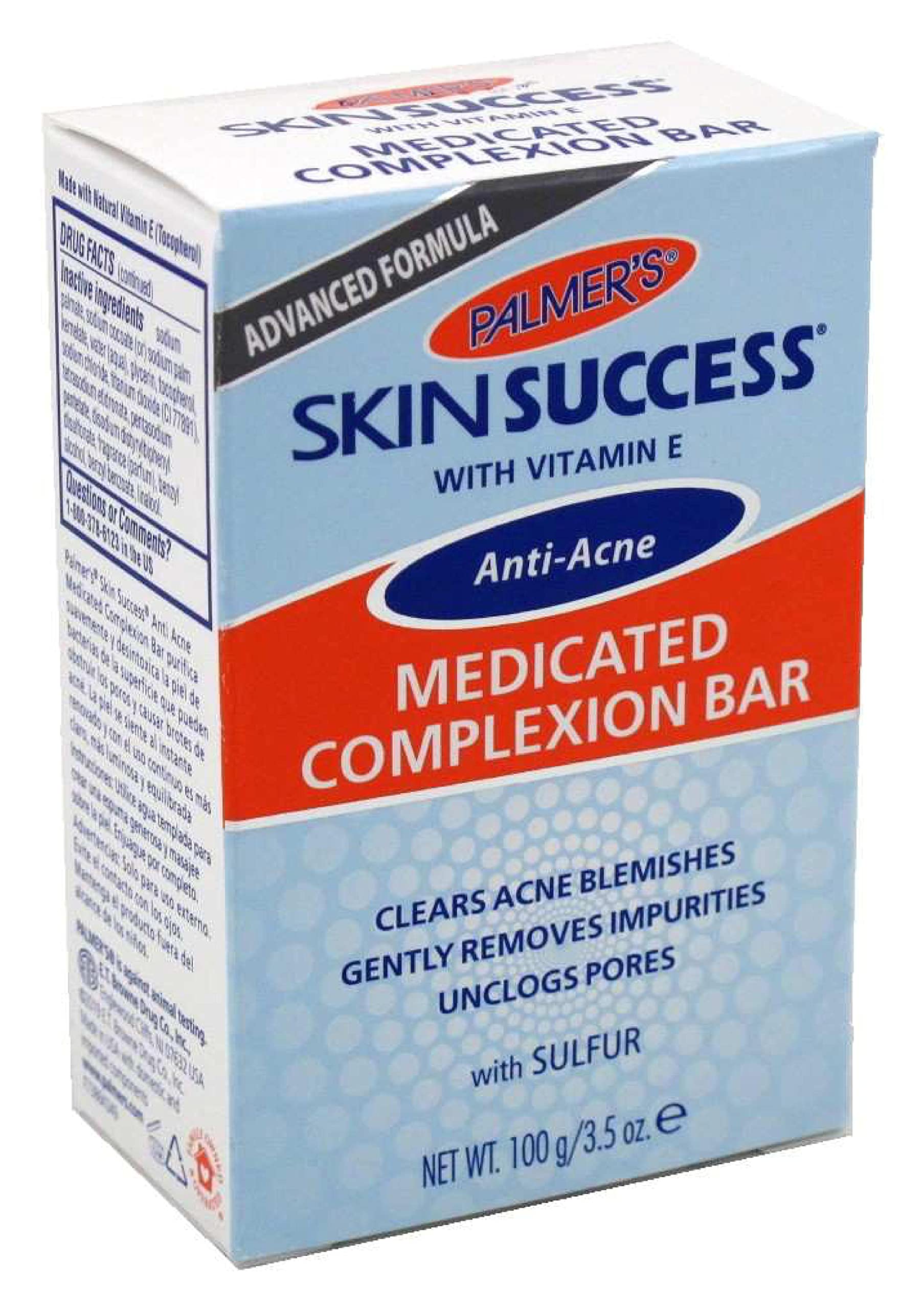 Palmer's Skin Success barra sin sulfatos ni parabenos para piel sensible.