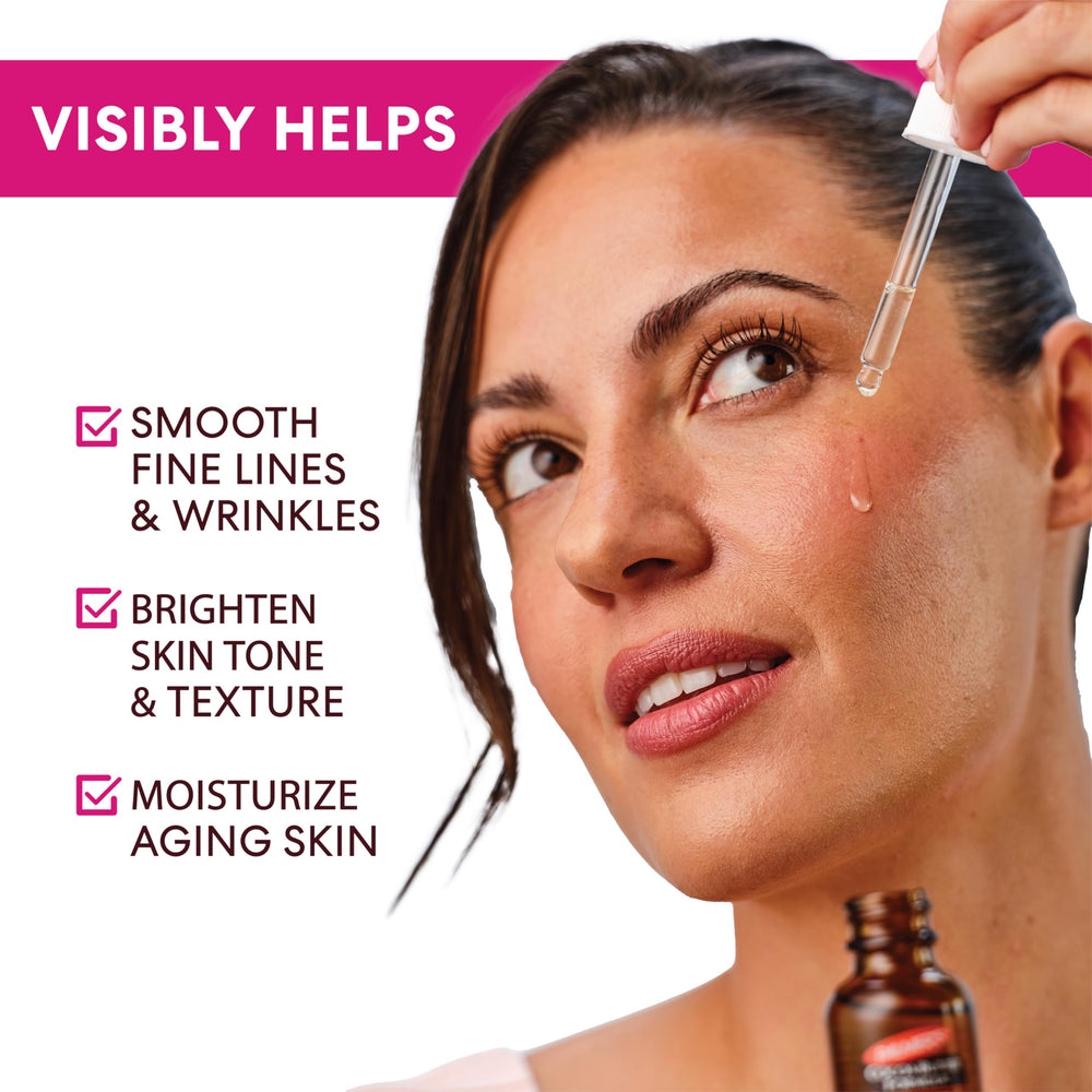 Aplicación con rodillo para rutina facial con Palmer's.