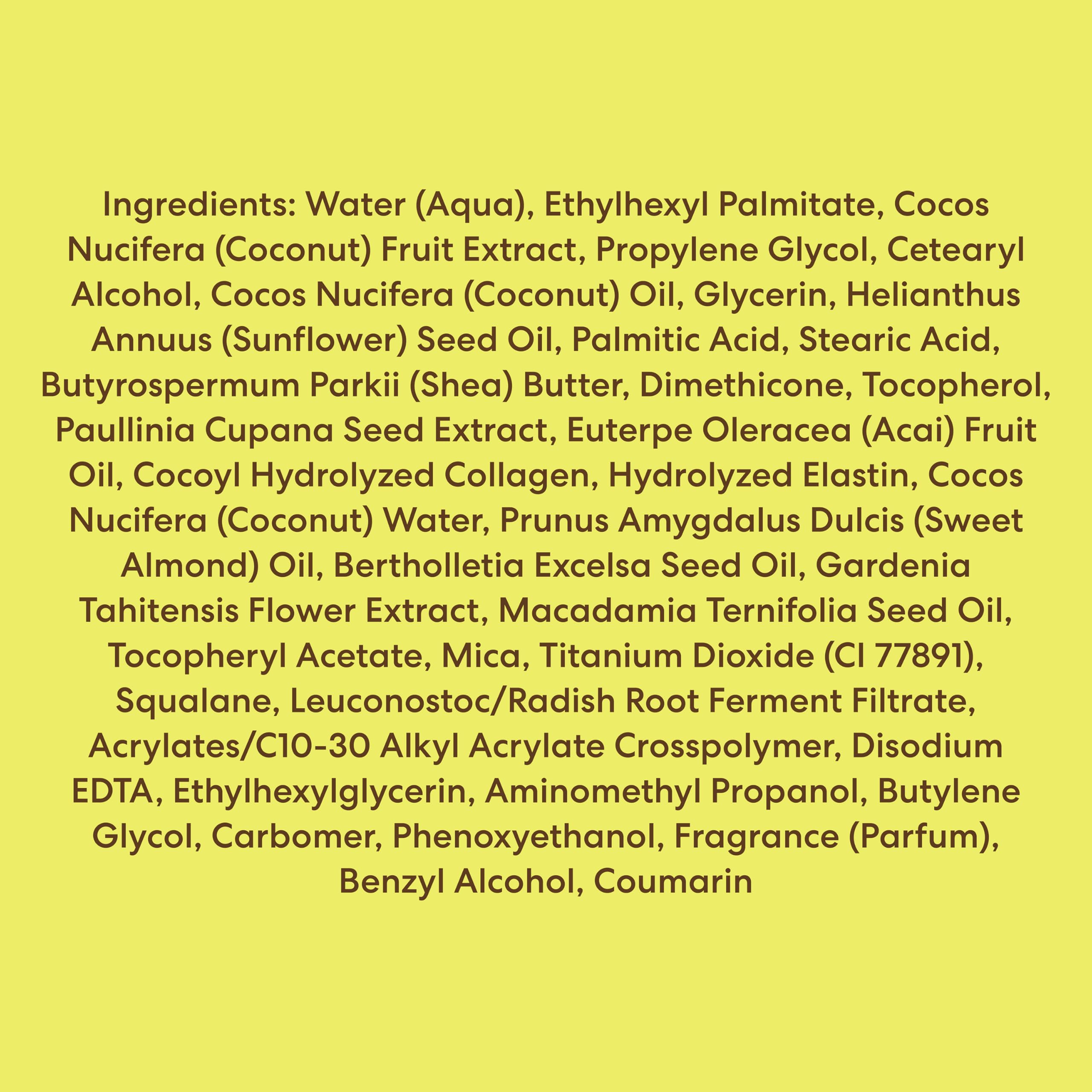 Palmer's Coco Cream texture appears in a simple daily routine for smooth limbs.