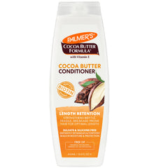 Palmer's acondicionador en botella con manteca de cacao y biotina para cabello suave.