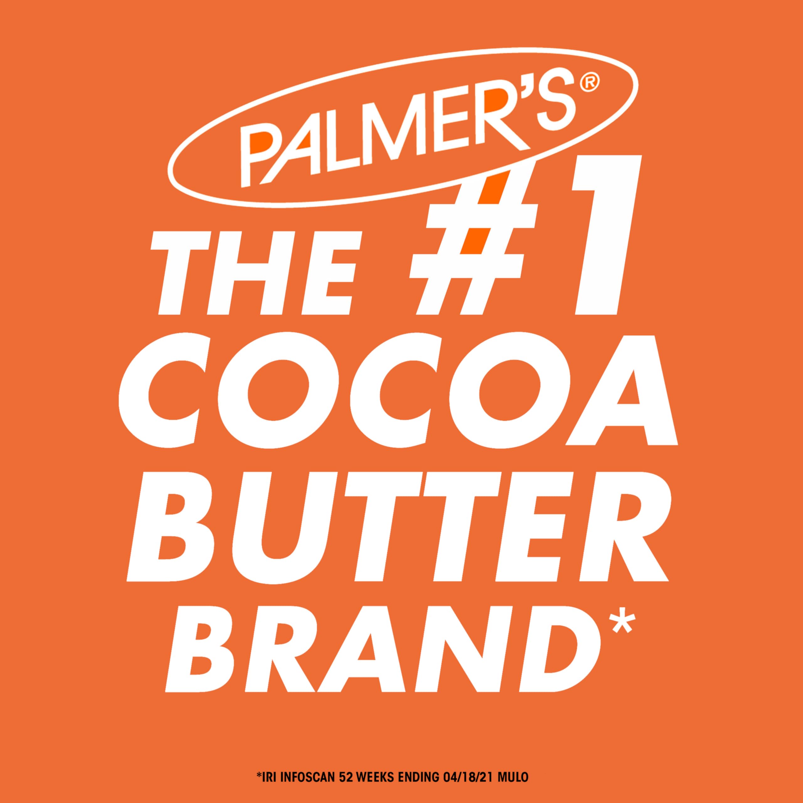 Palmer's textura suave del aceite facilita una limpieza suave.