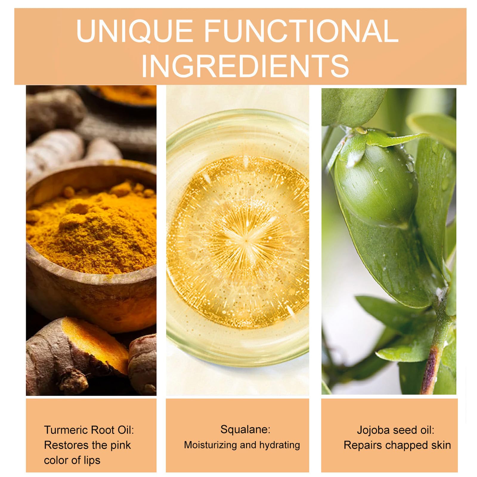 Tubo portatil de balsamo curcuma de paminify para llevar.