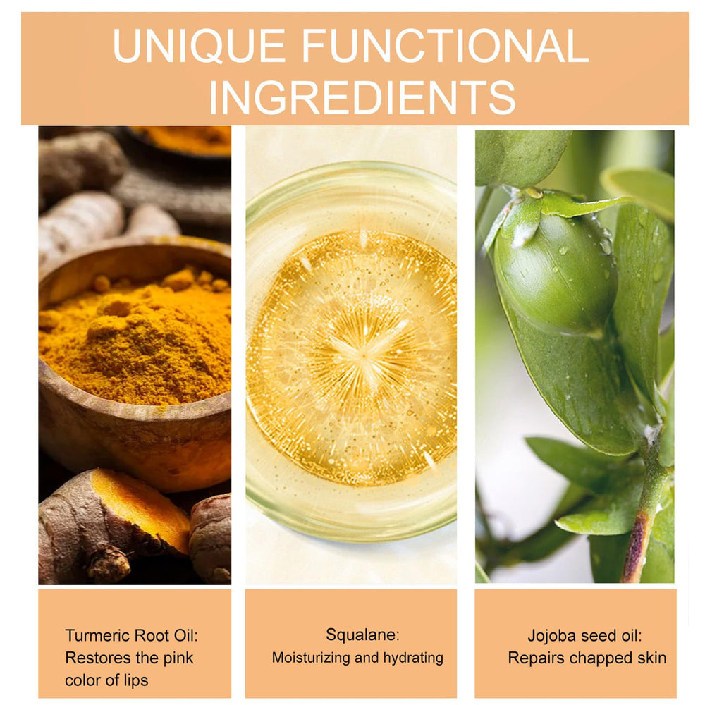Tubo portatil de balsamo curcuma de paminify para llevar.