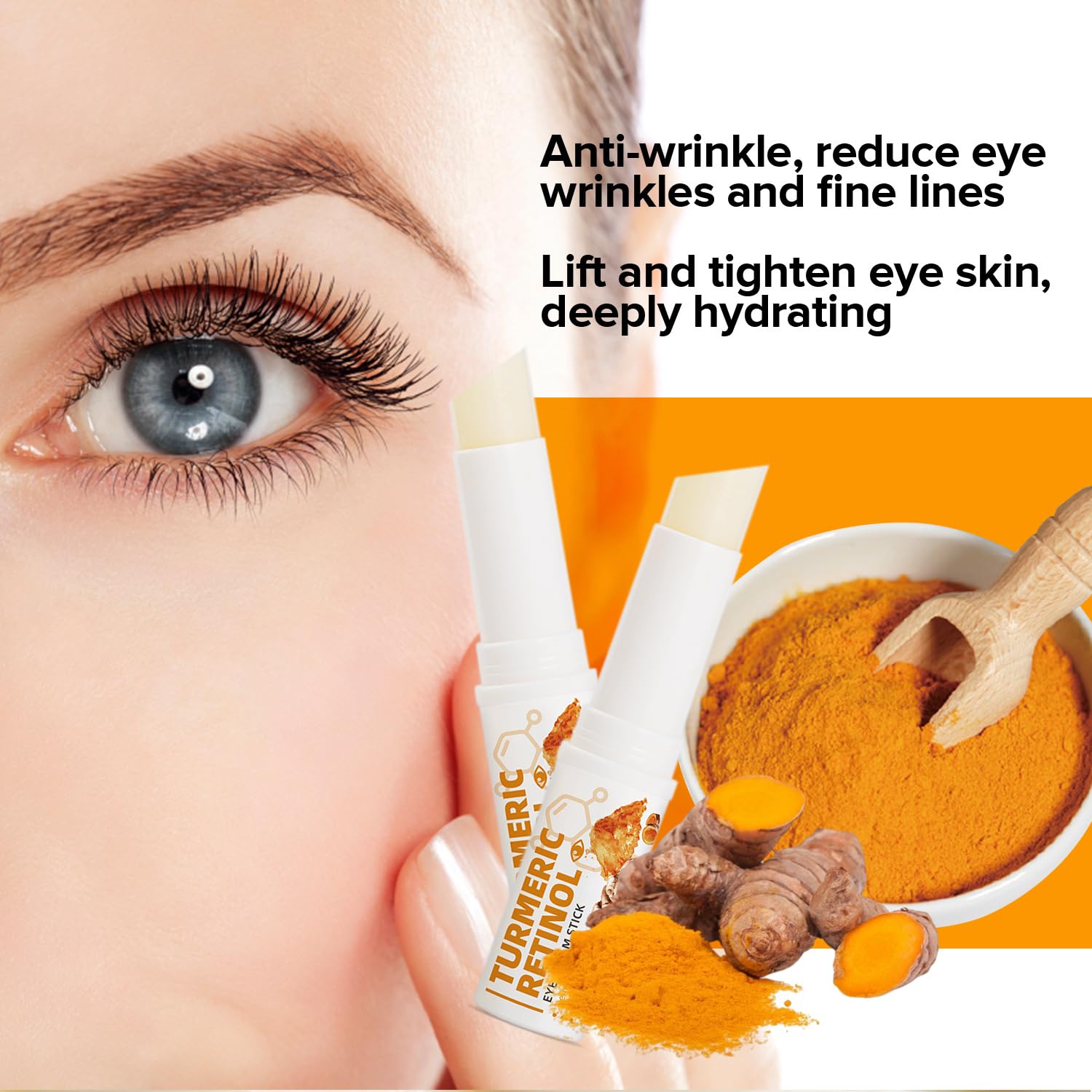 Paminify Barrita Curcuma Ojos: ingredientes naturales y curcumina para cuidado diario