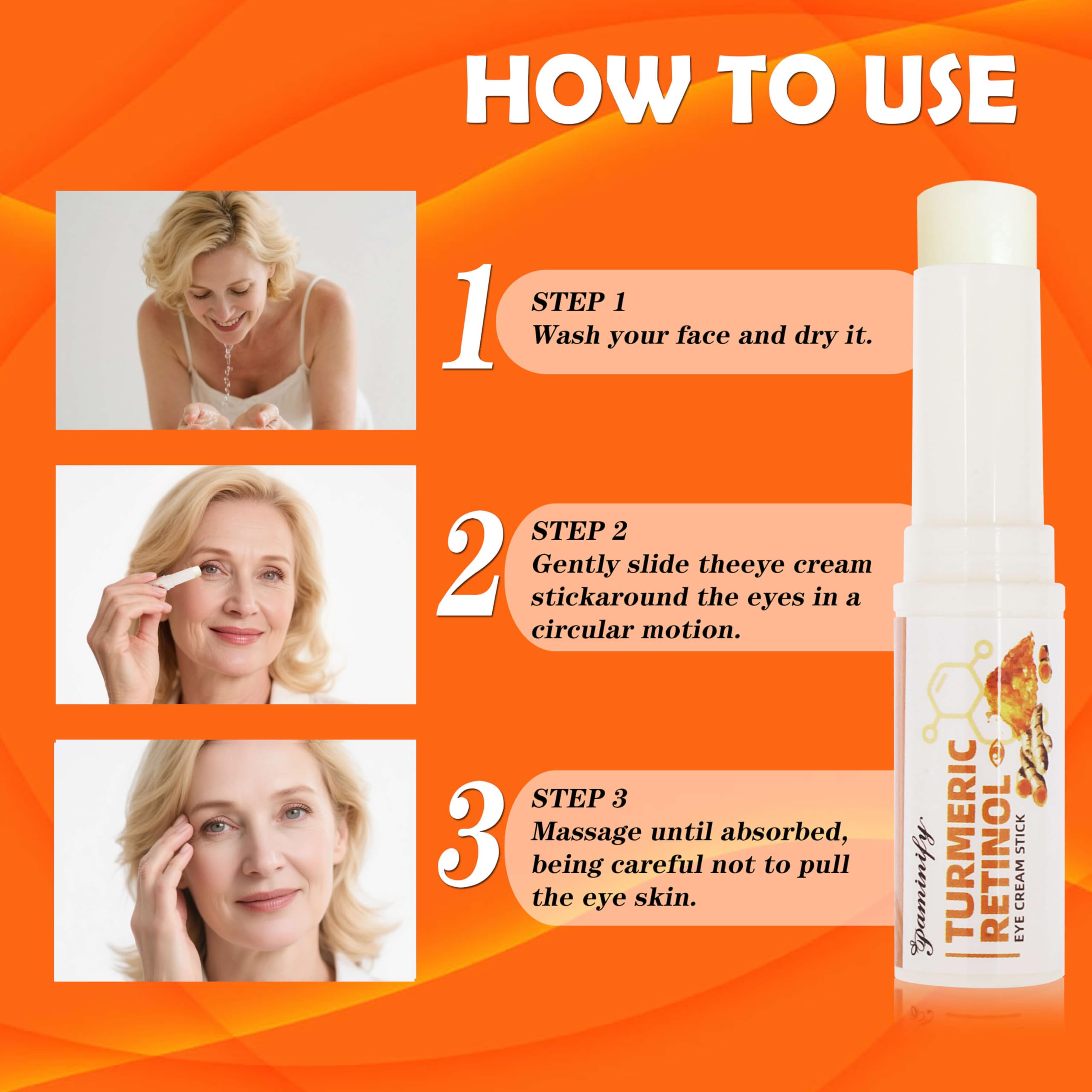 Paminify Barrita Curcuma Ojos: ideal para uso diurno y nocturno
