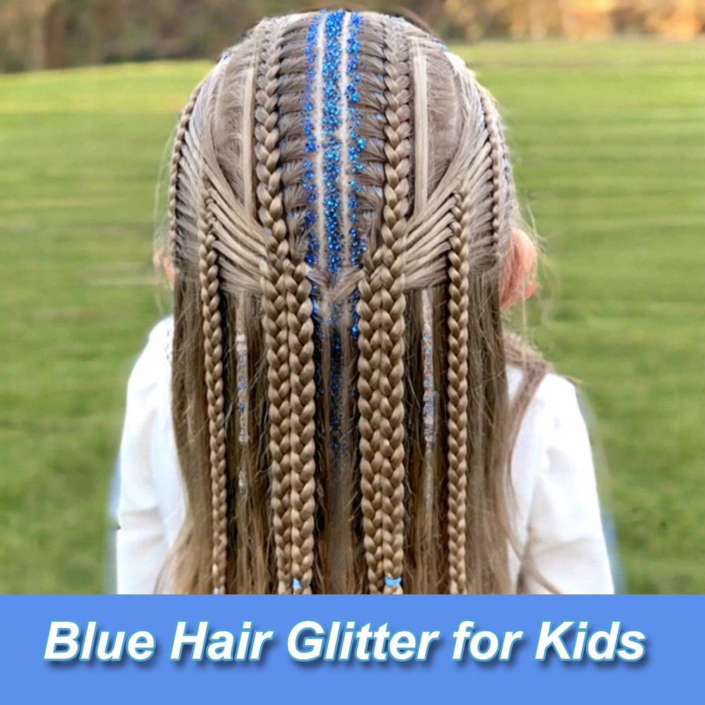 Paminify barrita glitter azul para pelo, aporta acentos brillantes sin complicaciones.