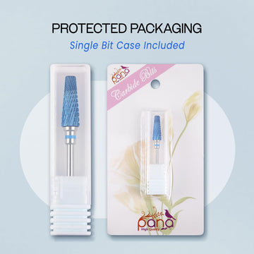 PANA 5-en-1 Pro taladro de uñas azul rotación dual para diestros y zurdos.