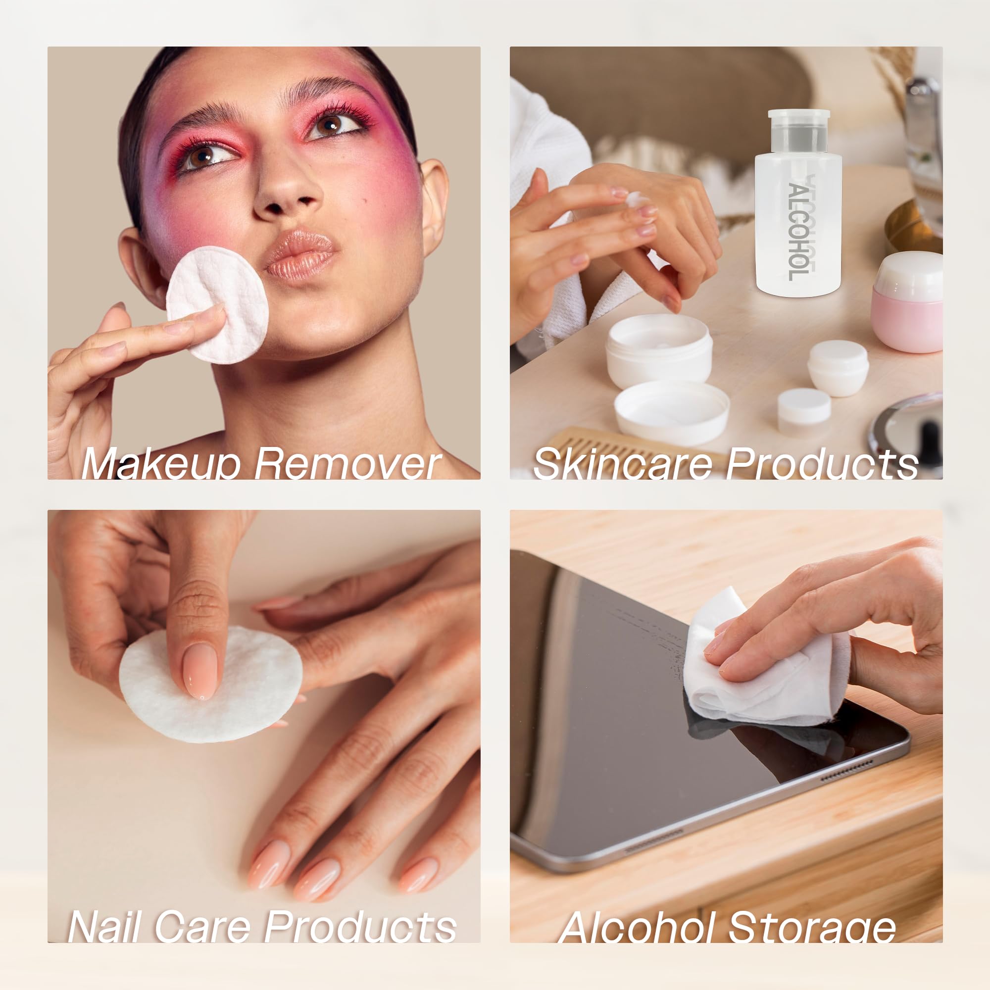 Capacidad de 266 ml mantiene esmalte y líquidos sin fugas.