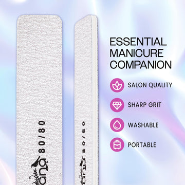 Lima PANA Zebra jumbo 80/80 para uñas naturales y acrílicas, alisado rápido