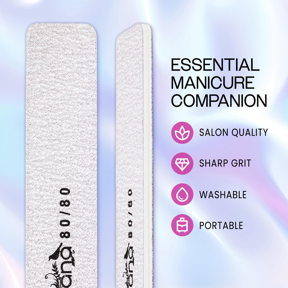 Lima PANA Zebra jumbo 80/80 para uñas naturales y acrílicas, alisado rápido