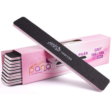 Lima emery doble cara PANA negro, grano 100/100, para dar forma a uñas.