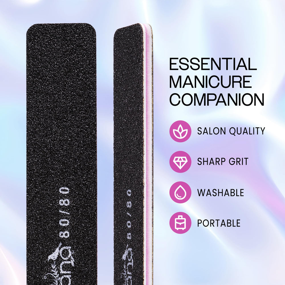 PANA lima emery jumbo doble lado negro 80, para dar forma con precisión.