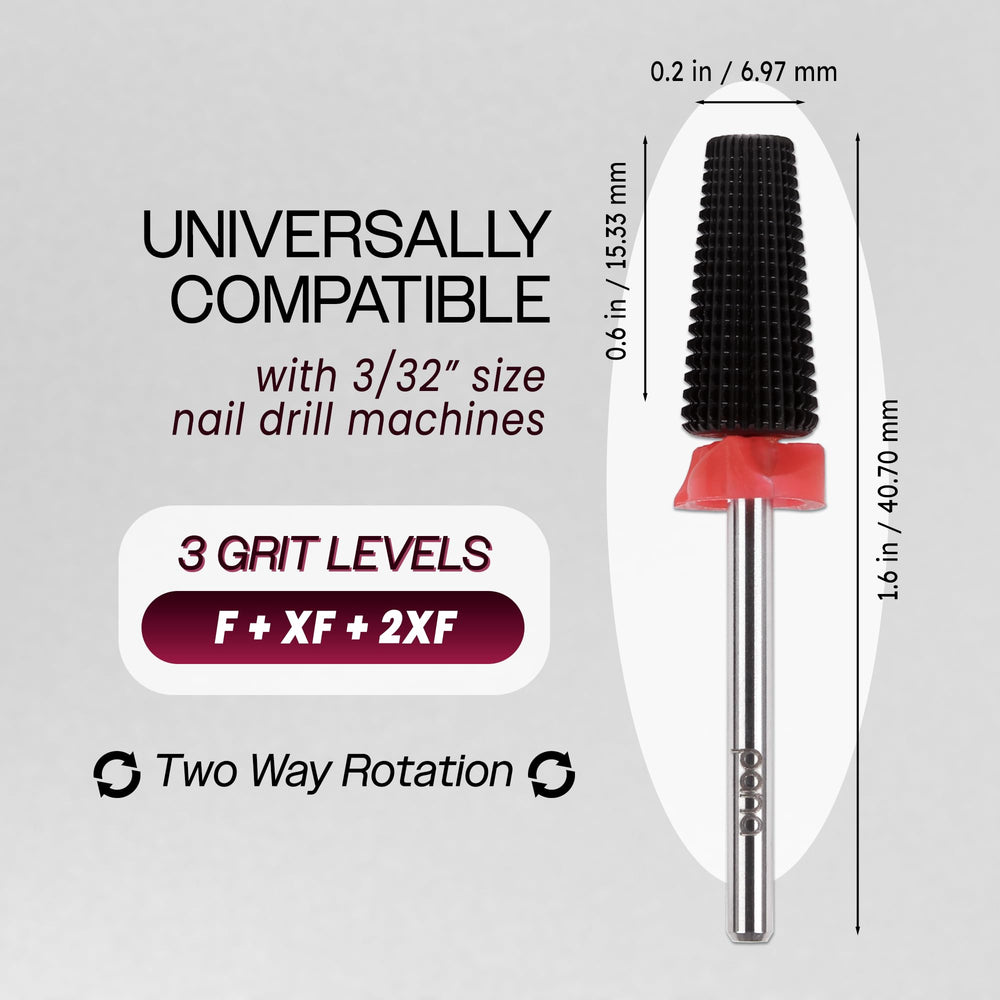 PANA Nail Carbide 5en1 bit corte rápido para acrílico
