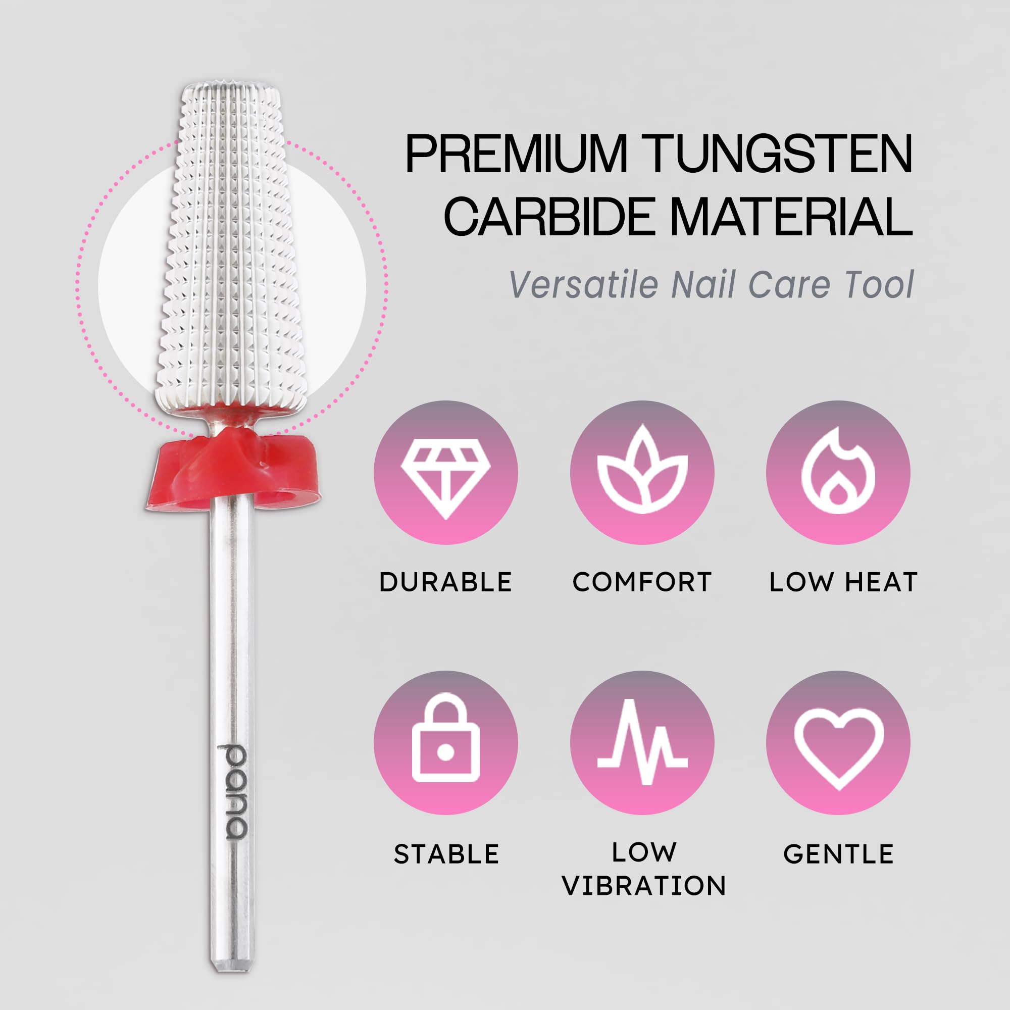 PANA Nail Carbide 5 en 1: compatible con la mayoria de maquinas.