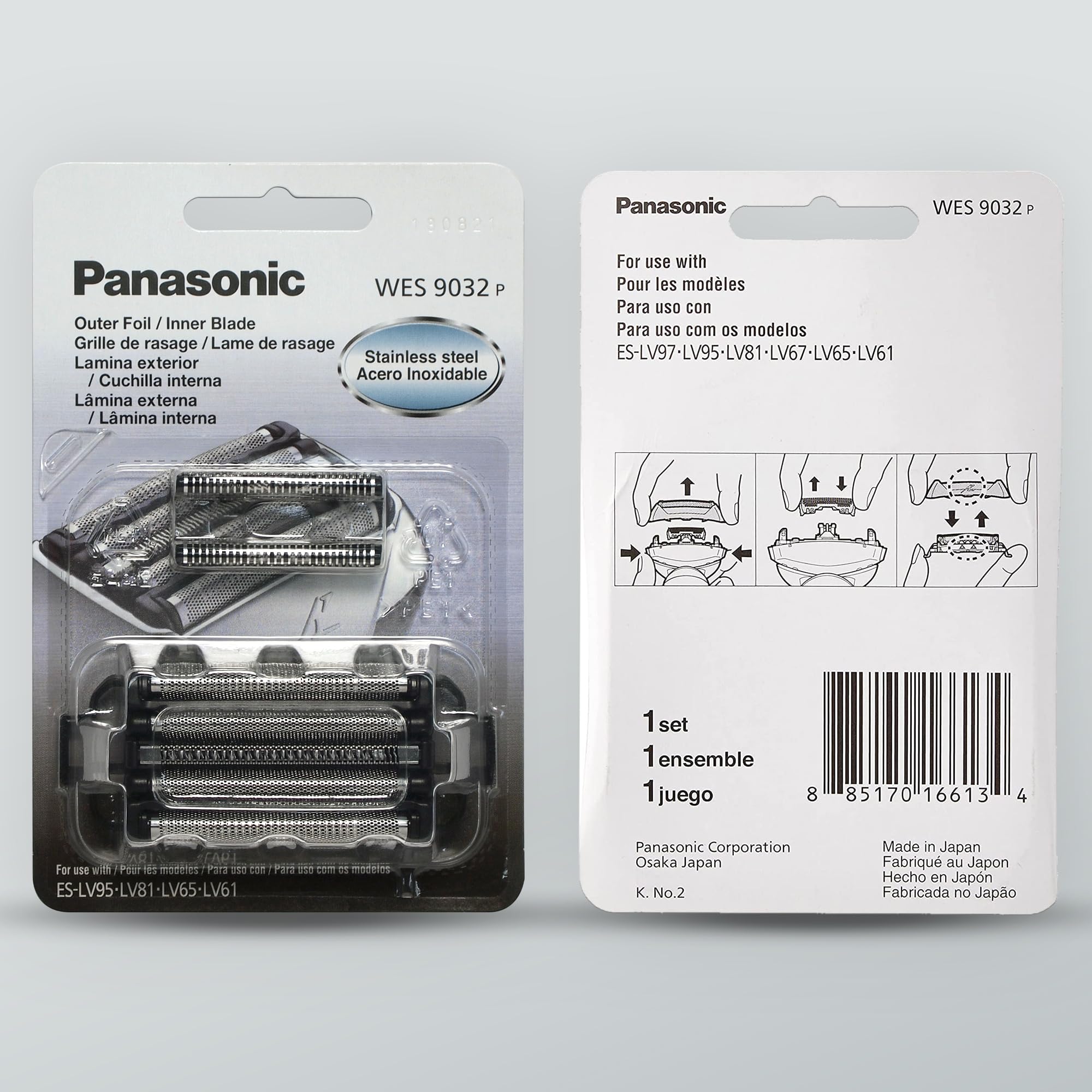 Panasonic ARC5, hoja externa de repuesto para afeitado cómodo
