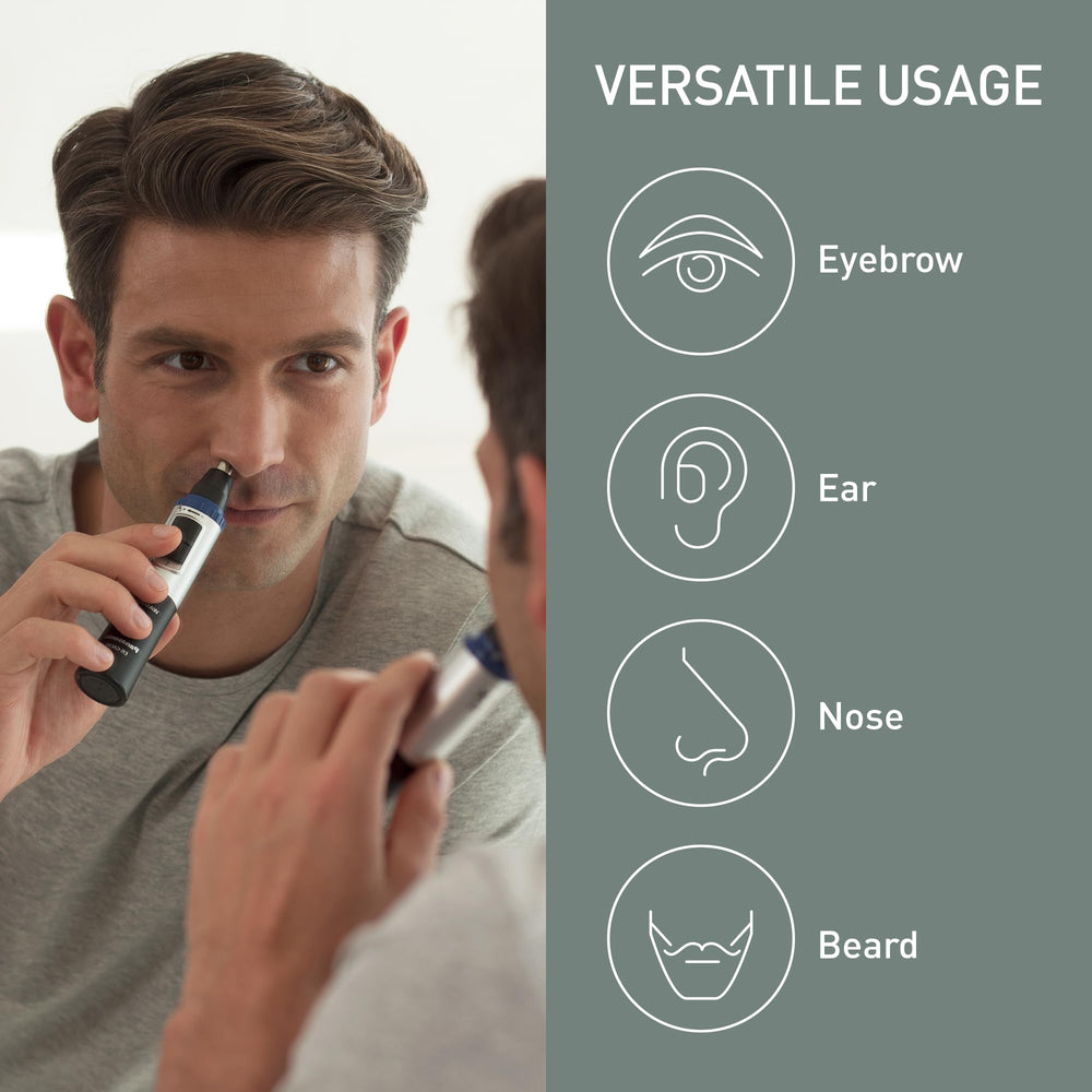Panasonic ER-GN30-K borde doble de acero para cortes precisos.