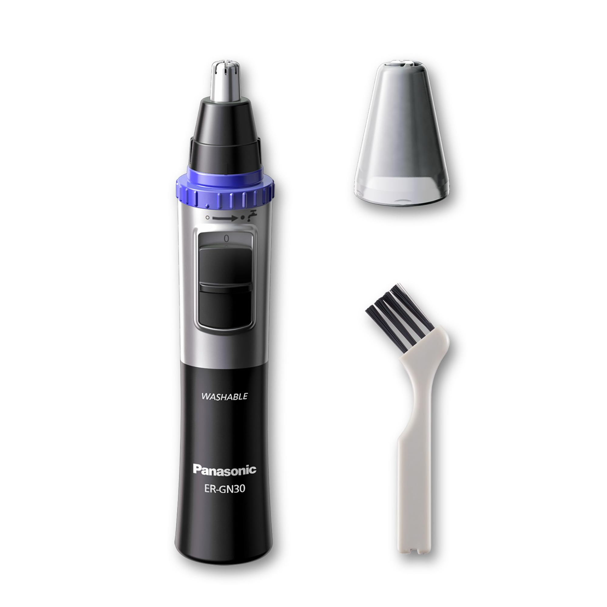 Panasonic ER-GN30-K cepillo de limpieza incluido para mantenimiento rápido.