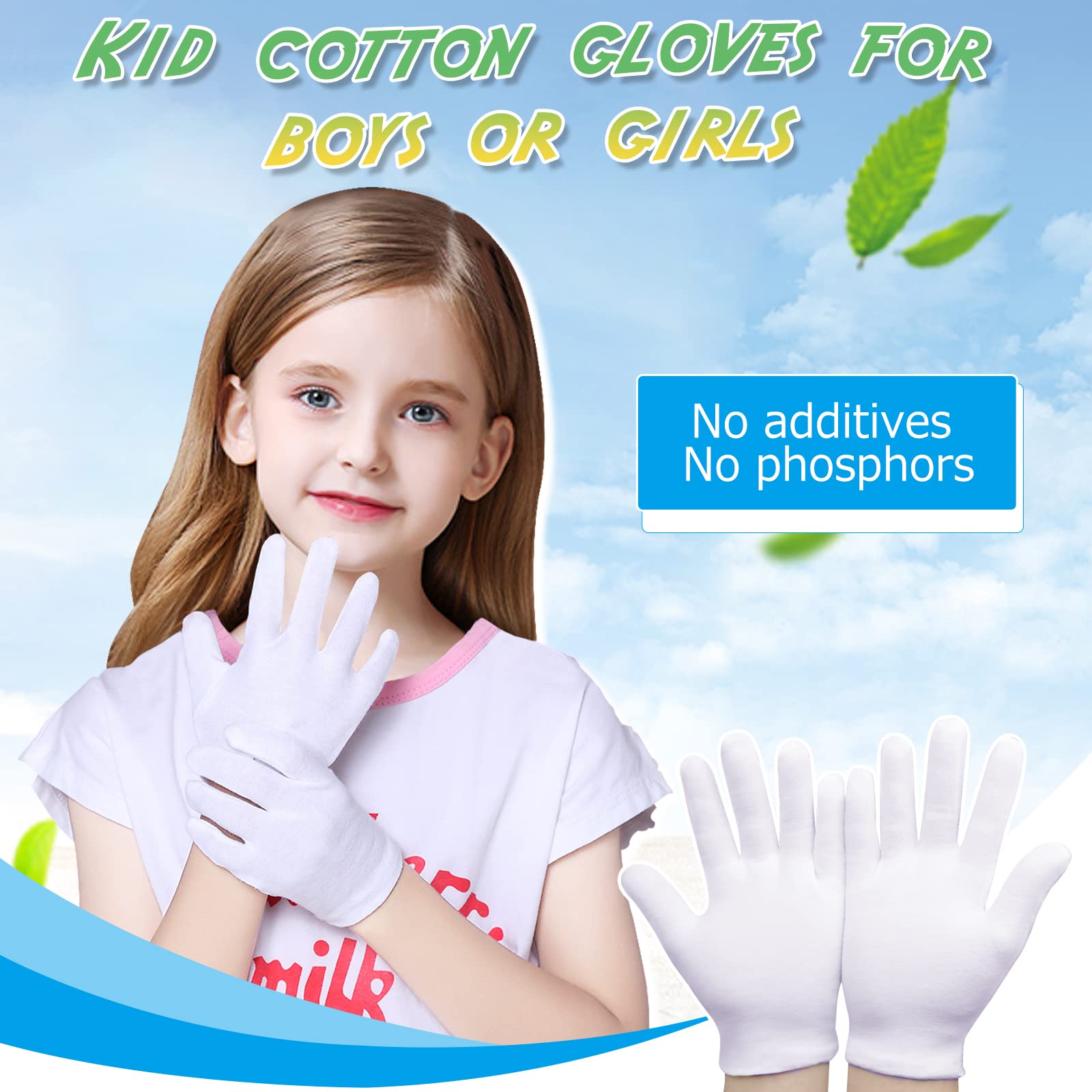 Guantes PANGTIKU para uso nocturno con crema hidratante para manos.