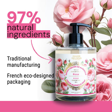 Panier des Sens Jabón Mano Rosa: envase reciclable que cuida del planeta