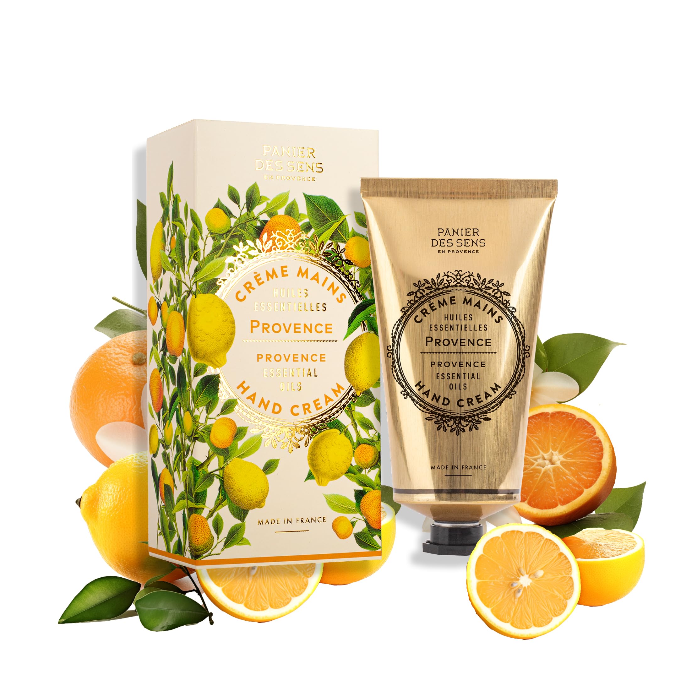 Panier des Sens Provence crema de manos envase: hidratación duradera para piel seca.