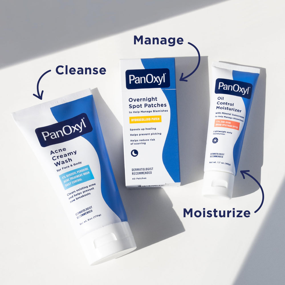 Set PanOxyl PM: parche nocturno para cuidado de la piel sin fragancia