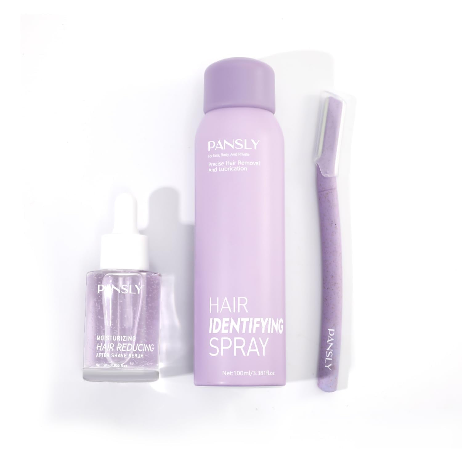 PANSLY extractos vegetales en el kit, apoyan hidratación y lubricación.