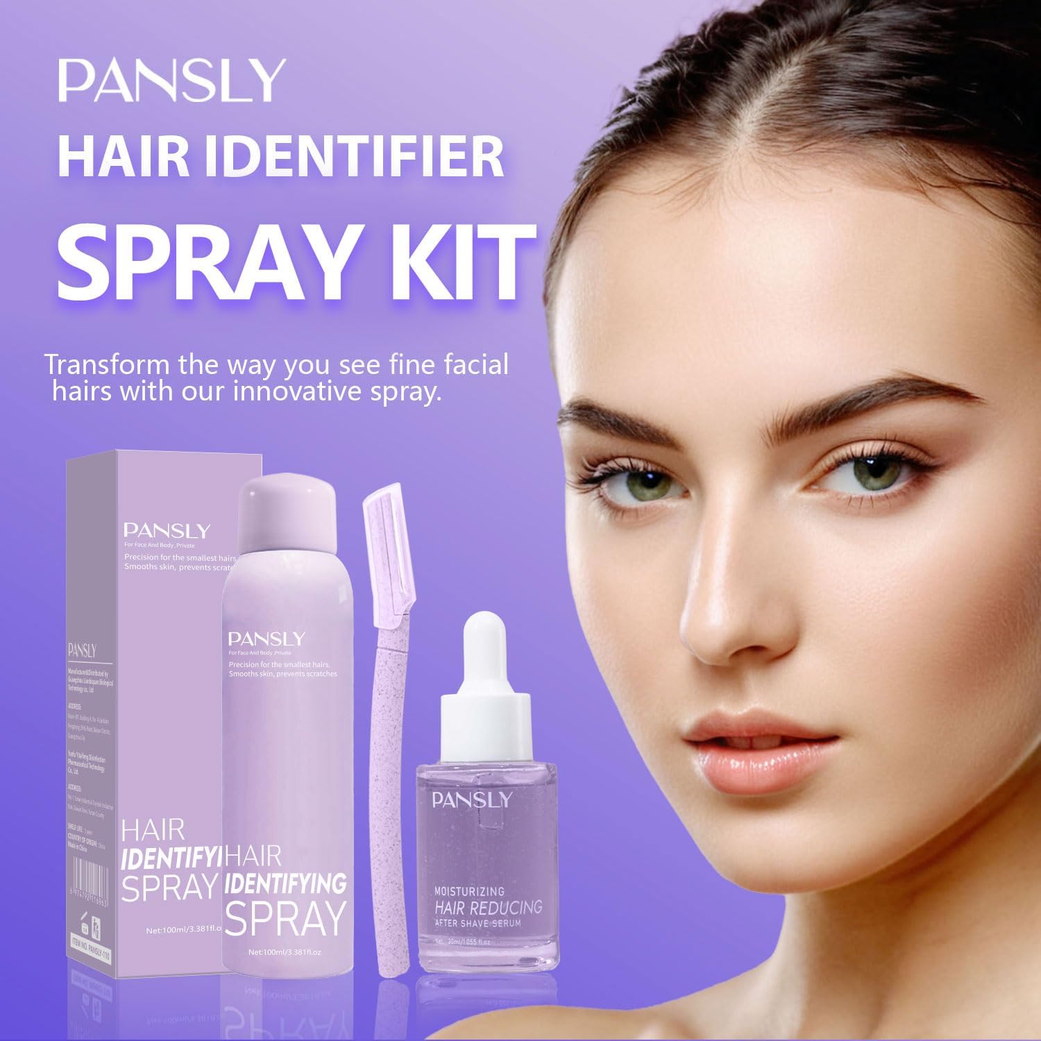 PANSLY suero post-afeitado de 30 ml, hidrata y suaviza la piel.