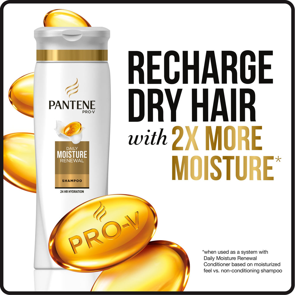 Pantene antioxydants, protection des protéines pour cheveux forts.