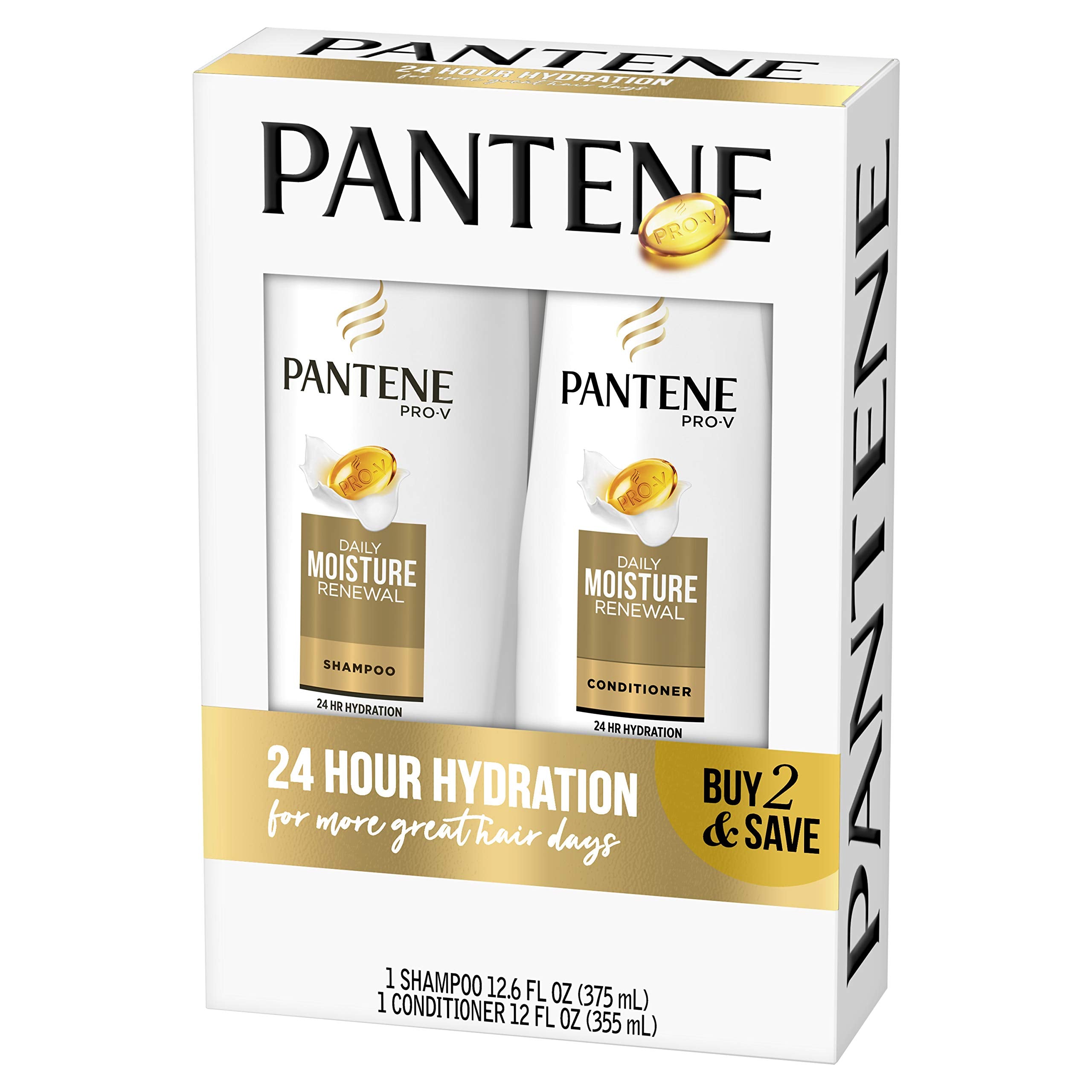 Pantene apres-shampoing Douceur Quotidienne, flacon pratique pour cheveux soyeux.