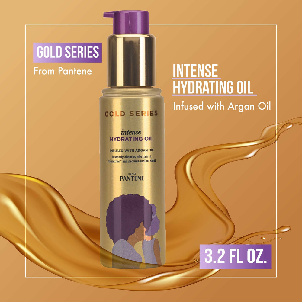 Pantene Gold Series gotas de aceite de argán para nutrir la fibra capilar.