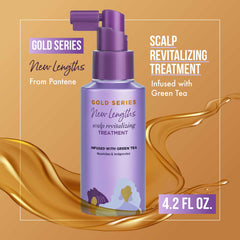 Pantene Gold Series Nuevas Longitudes: textura cremosa para hidratación suave desde la raíz.