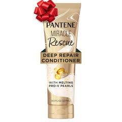 Pantene Milagro Rescate: perlas Pro-V derretidas en el bote para hidratación profunda.
