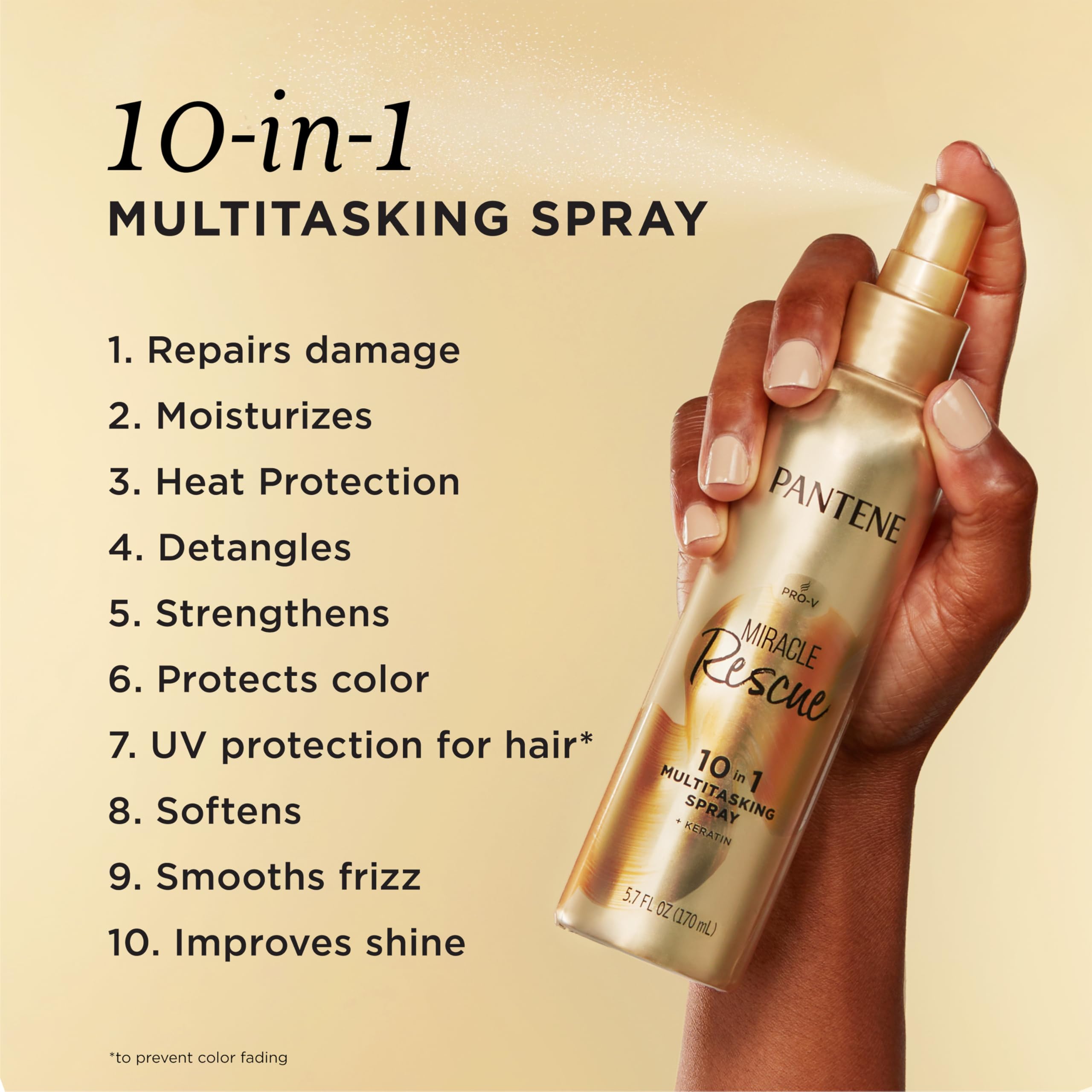 Pantene Miracle Rescue: rociado suave para desenredar y acondicionar el cabello