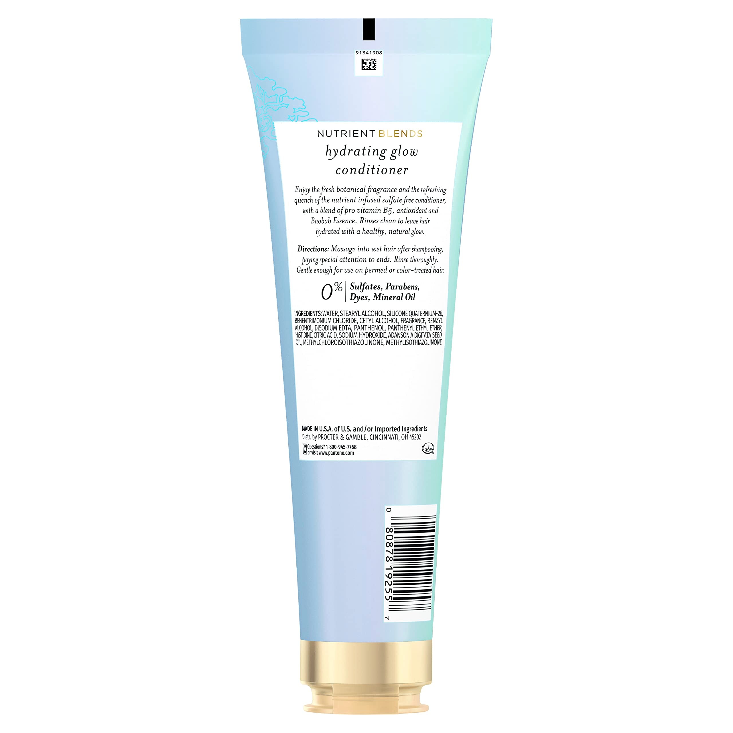 Aplicación del acondicionador Pantene en ducha para cabello limpio