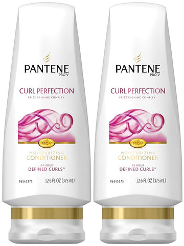 Pantene Pro-V acondicionador para cabello rizado, botella visible, hidratación y definición.
