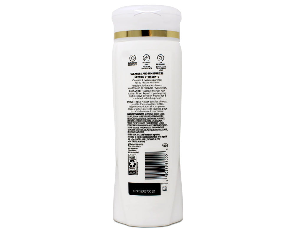 Pantene Pro-V Daily Moisture Renewal 2 en 1, espuma densa para lavado suave.