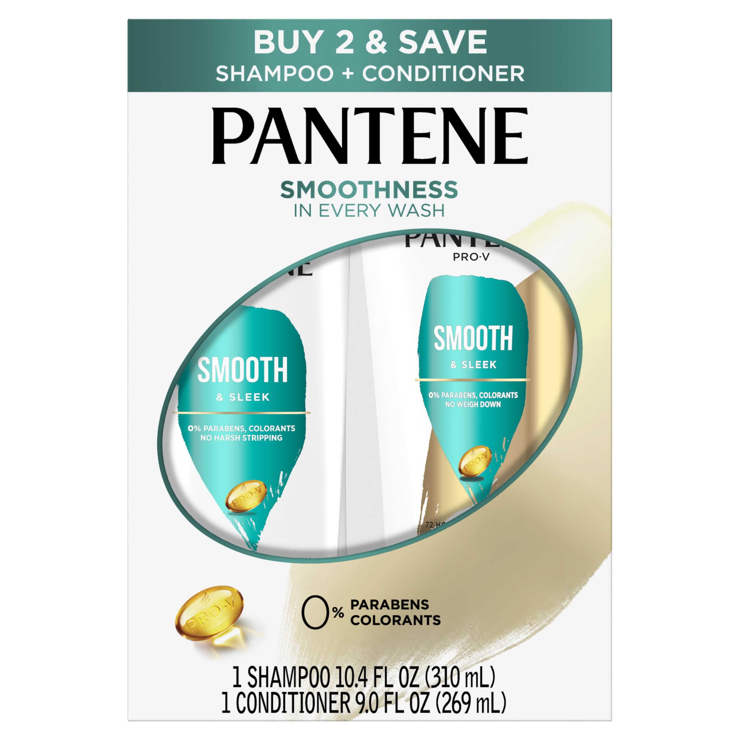 Pantene Pro-V Smooth textura sedosa para un peinado suave.