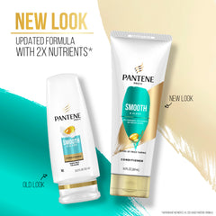 Pantene Pro-V Smooth acondicionador botella para cabello suave y manejable.