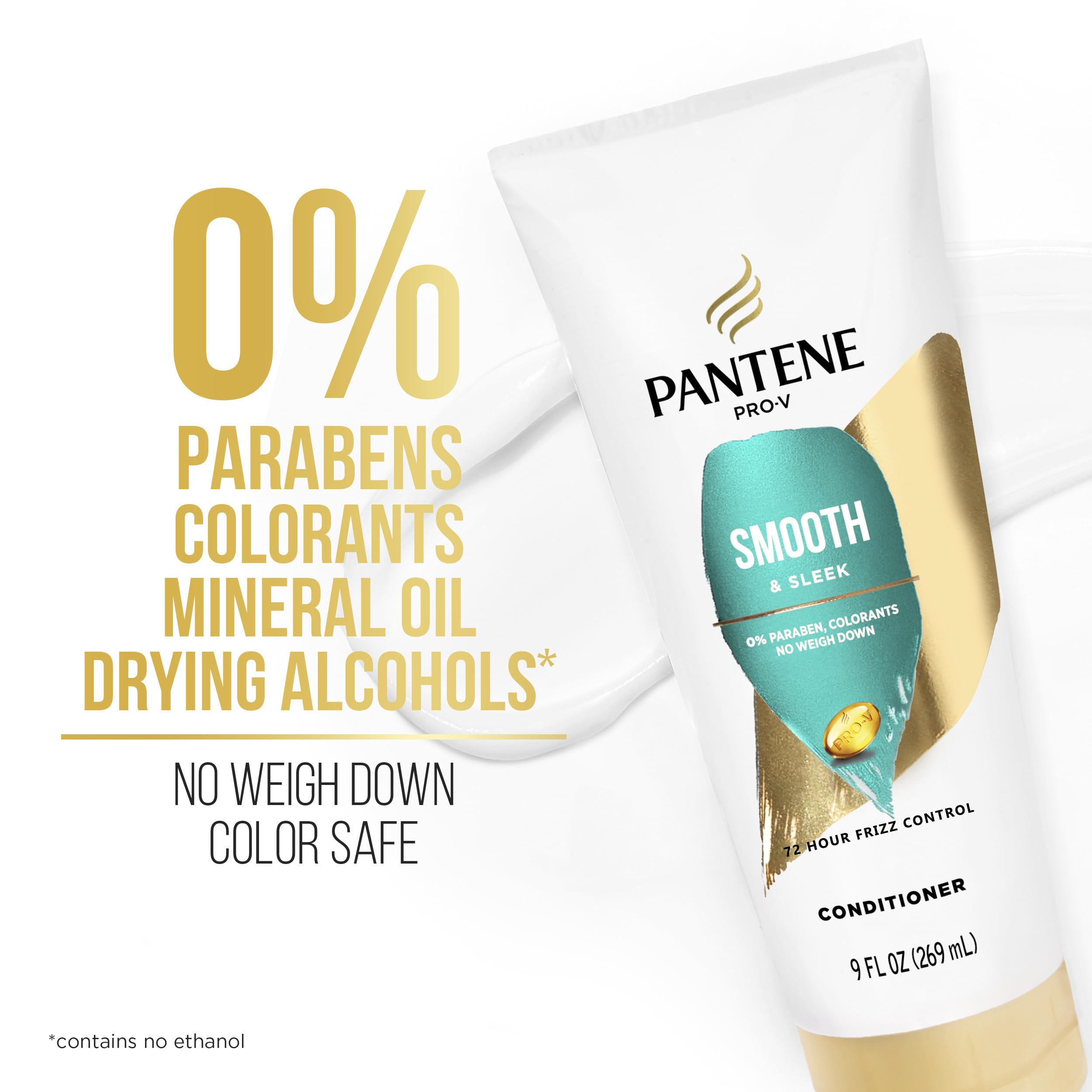 Pantene Pro-V Smooth frizz 72h, control en climas húmedos.