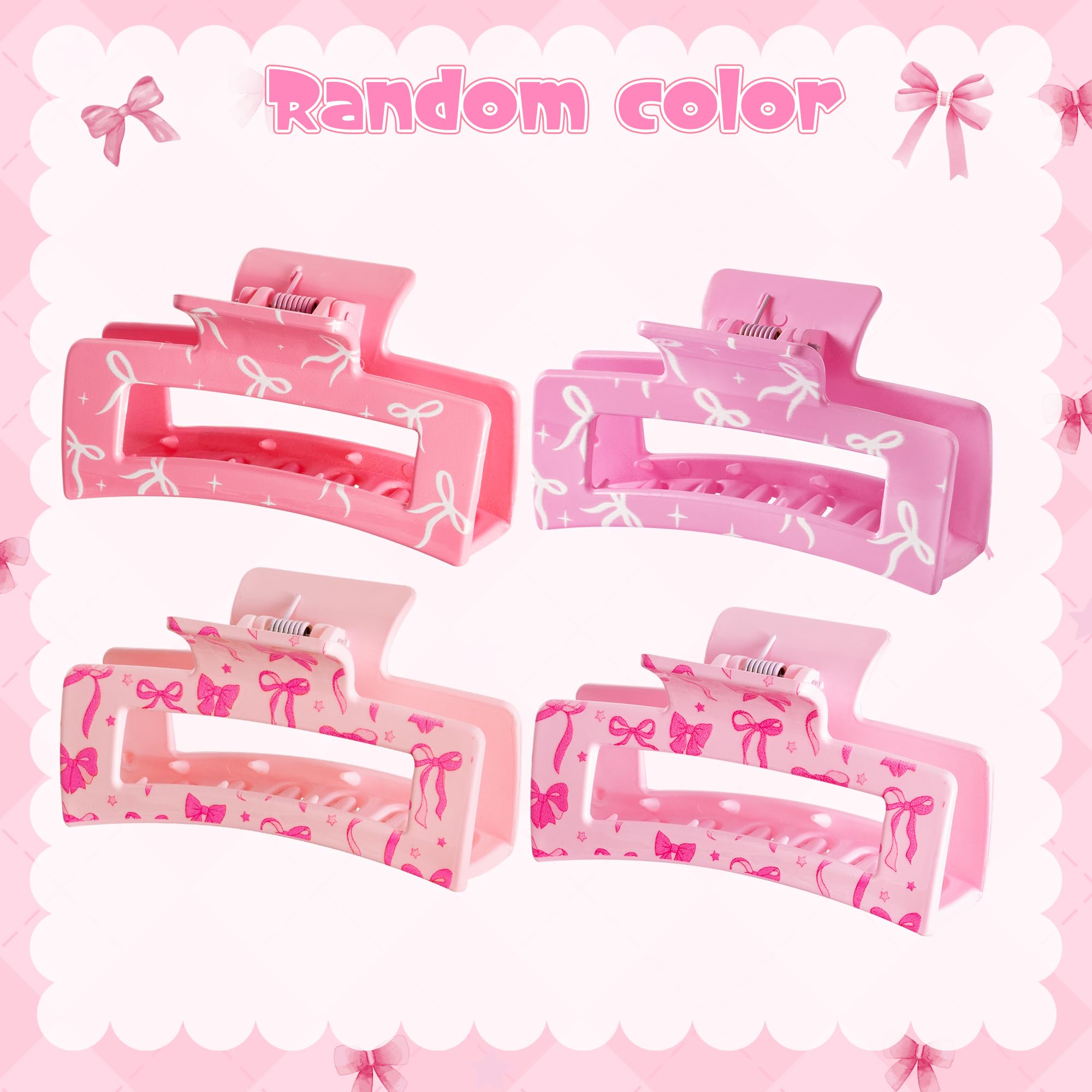PANTIDE clip coquette rosa lazo, regalo perfecto para ocasiones especiales
