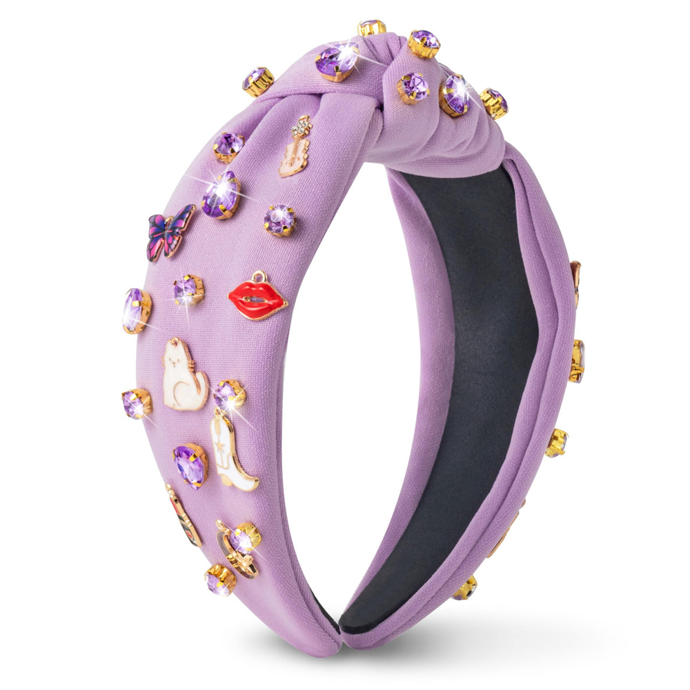 Diadema PANTIDE con nudo musical, brillo glamoroso para cualquier ocasión.
