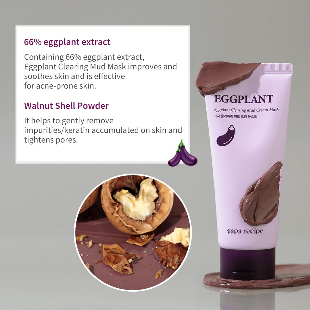Papa Recipe Exfoliación Suave: mandélico y polvo de nuez eliminan células muertas con suavidad.