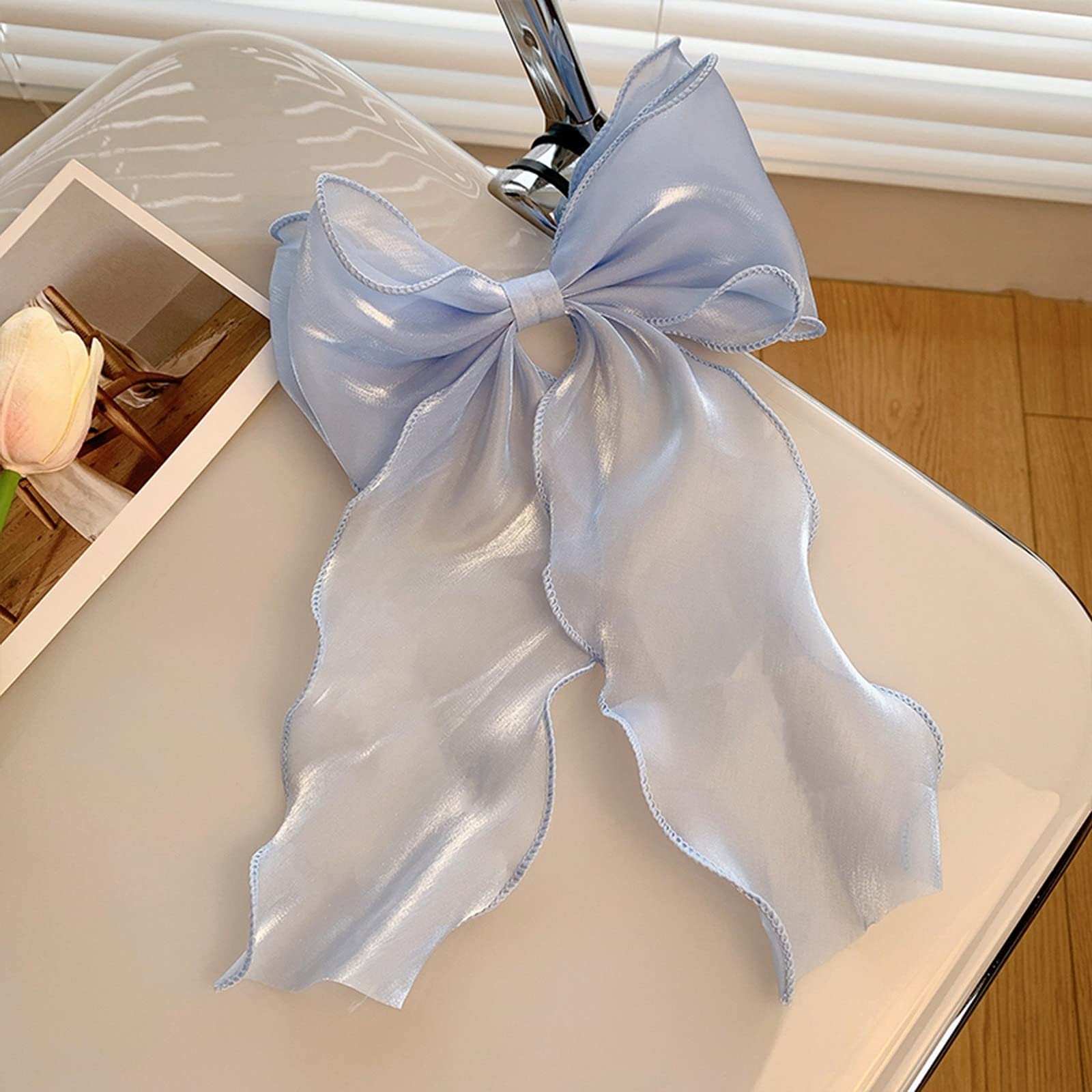 papasgix lazo seda azul ideal con vestidos para un toque chic.