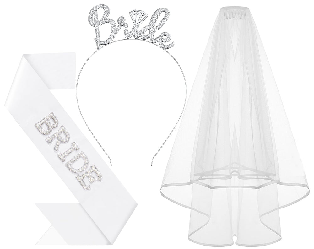 Papoopy corona para novia en detalle, brillo elegante para la despedida de soltera