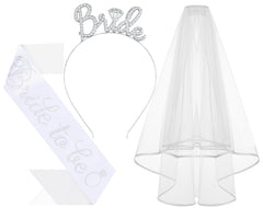 Papoopy diadema-novia-velo-integrado: complemento cómodo y seguro para la despedida de soltera.