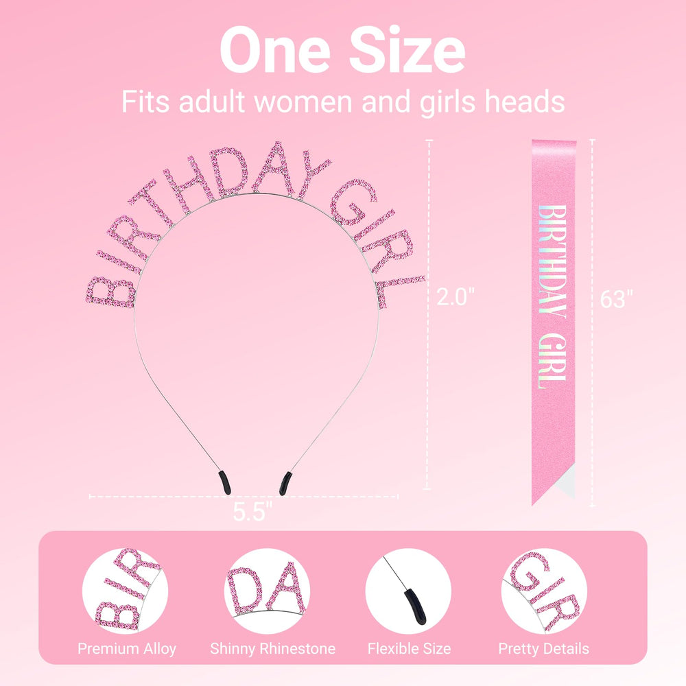 Papoopy lazo de cumpleaños rosa satinada ideal para lucir